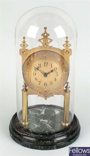 A brass 'anniversary' or torsion clock