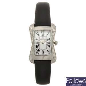 A stainless steel diamond set quartz lady's Maurice Lacroix Divina wrist watch.