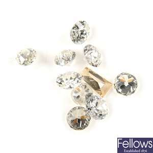 A selection of vari-cut diamonds.