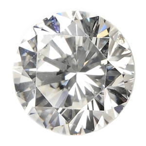A brilliant-cut diamond, weighing 0.42ct.