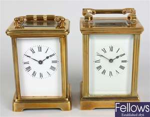 Two carriage clocks