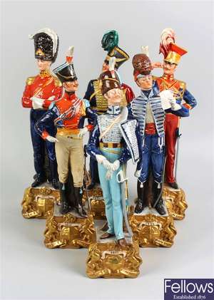 A group of six Capodimonte soldiers
