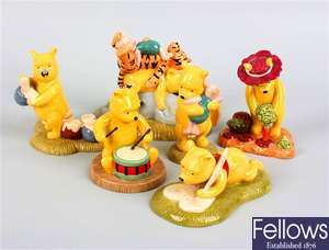Six Royal Doulton Winnie-the-Pooh figurines