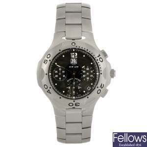 (76027) (31) A stainless steel automatic chronograph gentleman's Tag Heuer Kirium bracelet watch.