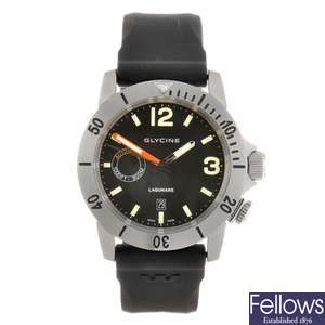 A stainless steel automatic gentleman's Glycine Lagunare LC1000 wrist watch.