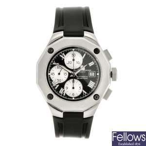 A stainless steel automatic chronograph gentleman's Baume & Mercier Riviera wrist watch.