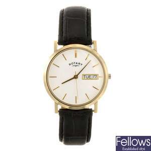 (309079959) A gold plated quartz gentleman's Rotary wrist watch.