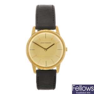 An 18k gold manual wind gentleman's Girard-Perregaux wrist watch.