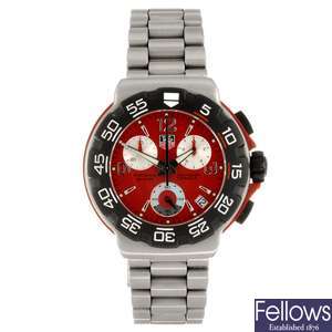 (809031716) A stainless steel quartz chronograph gentleman's Tag Heuer Formula 1 bracelet watch.