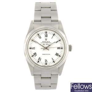 (304293184) A stainless steel automatic gentleman's Rolex Oyster Perpetual Air-King bracelet watch.