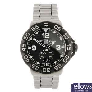 (107210280) A stainless steel quartz gentleman's Tag Heuer Formula 1 bracelet watch.