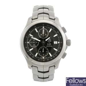 (407030378) A stainless steel automatic chronograph gentleman's Tag Heuer Link bracelet watch.