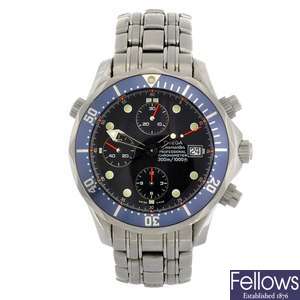 (902006768) A stainless steel automatic chronograph gentleman's Omega Seamaster bracelet watch.