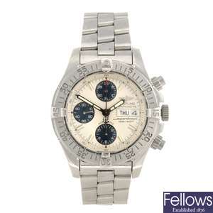 (711077501) A stainless steel automatic gentleman's Aeromarine Chrono SuperOcean bracelet watch.