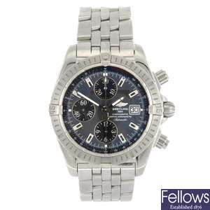 (902007017) A stainless steel automatic chronograph gentleman's Breitling Chronomat bracelet watch.