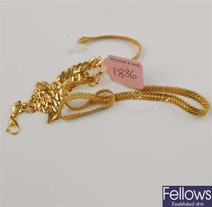 (122085620) bracelet link bracelet, two assorted chains