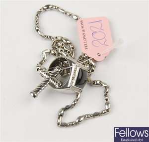 (116192937) 18ct pendant, ring fancy necklet,  cluster ring