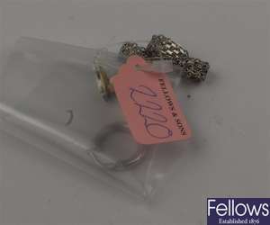 (119181535)  ring earring, ring link bracelet