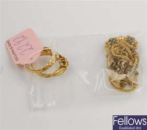 (119181866) bracelet fancy necklet, two assorted rings