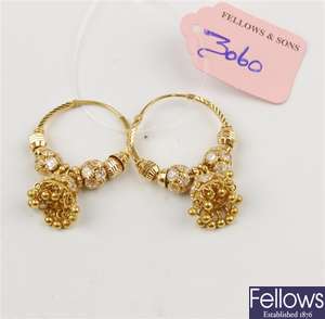 (917005044) 22ct  fancy earrings