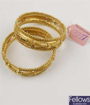 (220983635) two assorted bangles