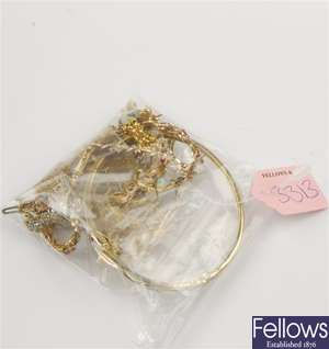 (220984844)  ring item of jewellery, ring item of jewellery, four assorted bracelets, 9ct chain, fiv