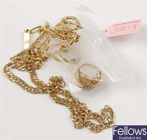 (928000135)  ring item of jewellery,  figaro bracelet,  hoop earrings, ring curb necklet