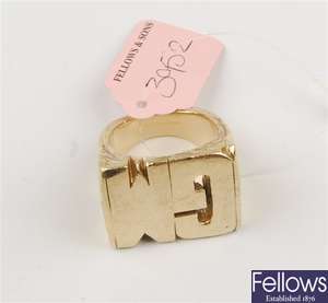(503035120) 9ct  personalized ring
