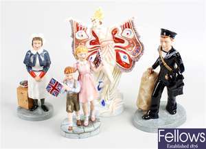 Four Royal Doulton figurines
