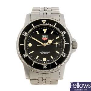 (919009602) A stainless steel quartz gentleman's Tag Heuer 1500 Series bracelet watch.