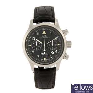 A stainless steel quartz gentleman's IWC Flieger wrist watch.