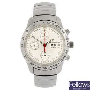 A stainless steel automatic chronograph gentleman's Porsche Design wrist watch.