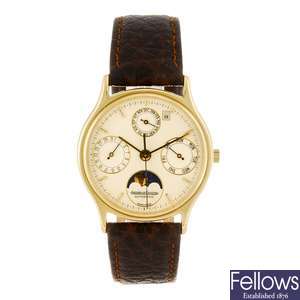 An 18k gold gentleman's Jaeger-LeCoultre wrist watch.