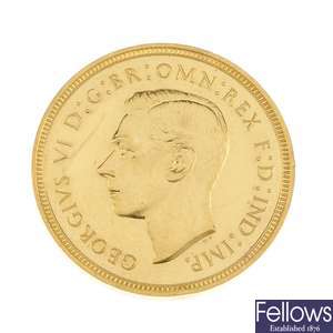 George VI, proof Sovereign 1937.