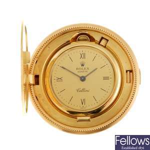 (703011804) An 18k gold manual wind Rolex Cellini Twenty Dollar Coin watch.