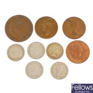 British predecimal coins.