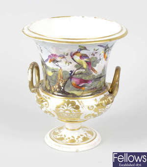 An early 19th century Derby porcelain vase