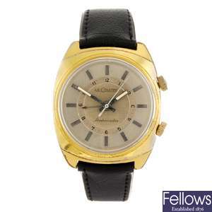 A gold plated manual wind gentleman's LeCoultre Ambassador wrist watch.