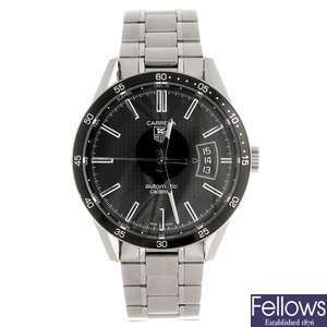 A stainless steel automatic gentleman's Tag Heuer Carrera bracelet watch.