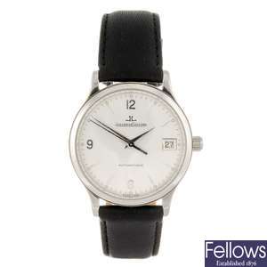 A stainless steel gentleman's Jaeger-LeCoultre Master Control wrist watch.