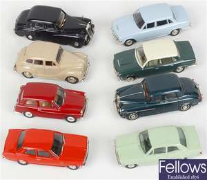 white metal model cars