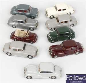 white metal model cars