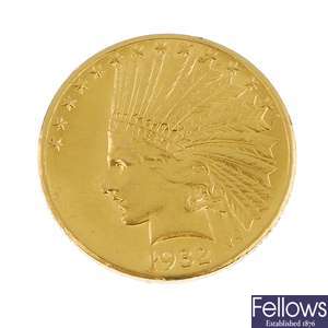 USA, gold 10-Dollars 1932.