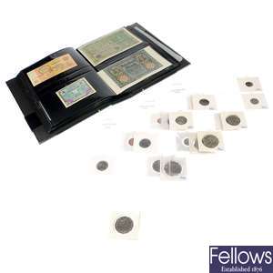 British and world coins, a large collection of coinage.