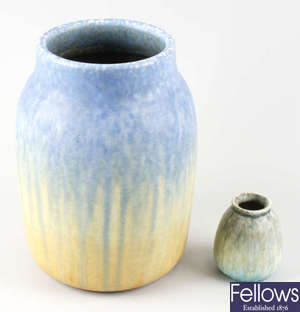 A 1932 Ruskin Pottery vase of ovoid form