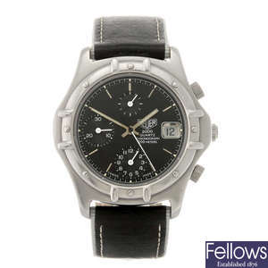HEUER - a gentleman's 2000 Series chronograph wrist watch.
