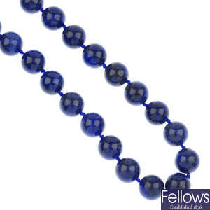 A selection of lapis lazuli jewellery