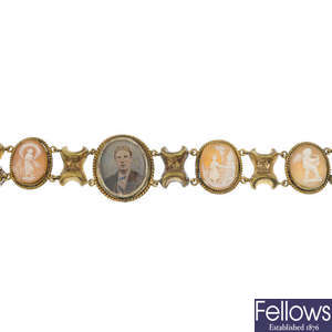 Three items of late 19th century jewellery
