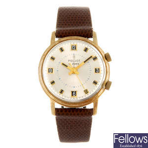 POLJOT - a gentleman's alarm wrist watch together with a gentleman's Roamer wrist watch.