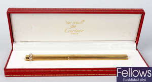 A Must de Cartier 'Vendome' ballpoint pen